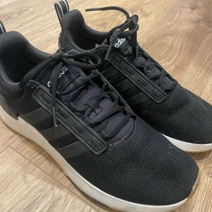 Adidas Men's Black and White Sneakers